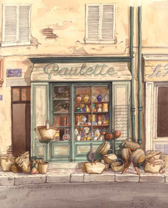 Paulette, Provence, France by Simon Dolby at The Dolby Gallery Oundle