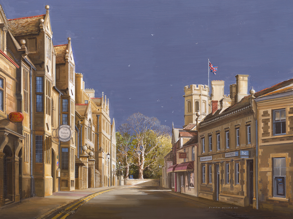 Oundle in Lockdown by Simon Dolby 2020 at The Dolby Gallery Oundle Northamptonshire