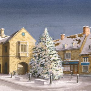 Snowy Oundle 2020 by Simon Dolby at The Dolby Gallery, Oundle, Northamptonshire, England